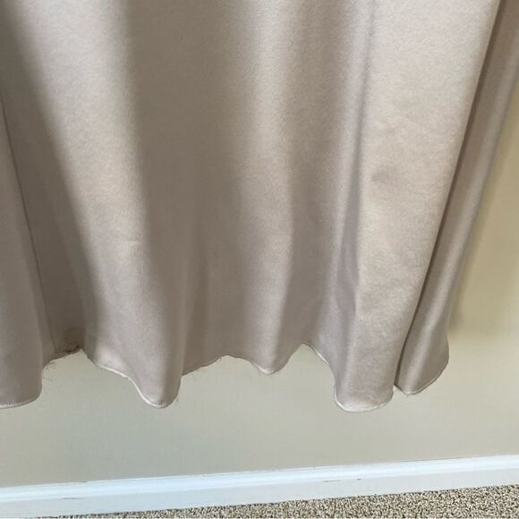 Jenny Yoo Long Bridesmaids Dress Beckett Latte Size 2 Worn Once - Picture 12 of 15